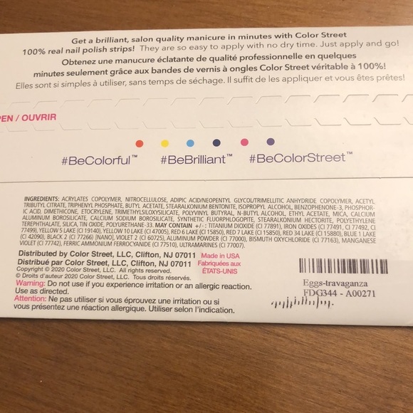 COLOR STREET BUNDLE OF TWO - STAR GAZER AND EGGS-TRAVAGANZA NIP - Picture 2 of 5